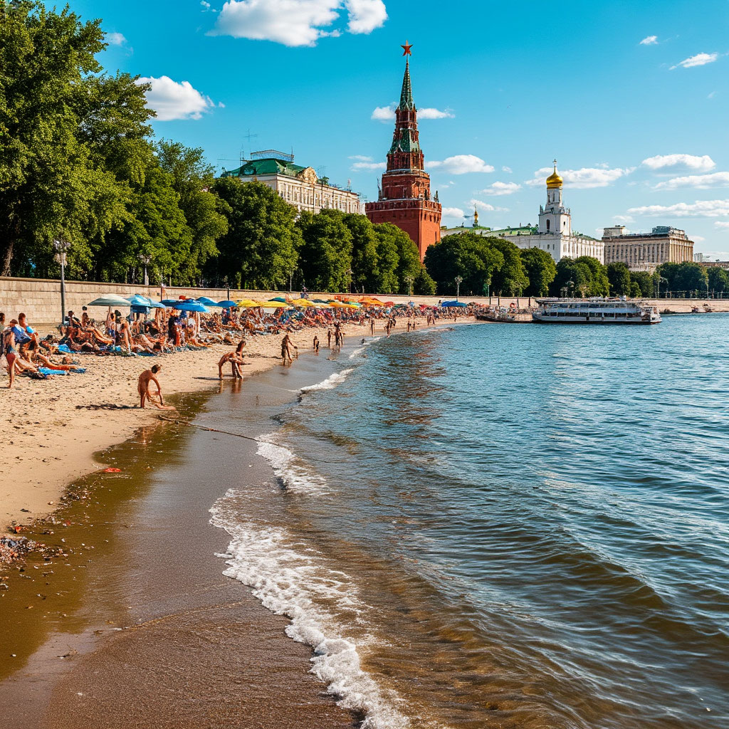 Пляжи Москвы: Где искать солнце, песок и прохладу в столице?